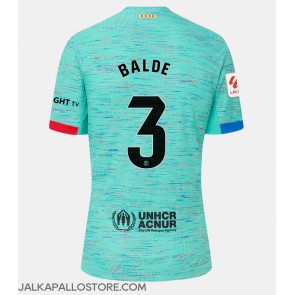 Barcelona Alejandro Balde #3 Kolmaspaita Naisten 2023-24 Lyhythihainen